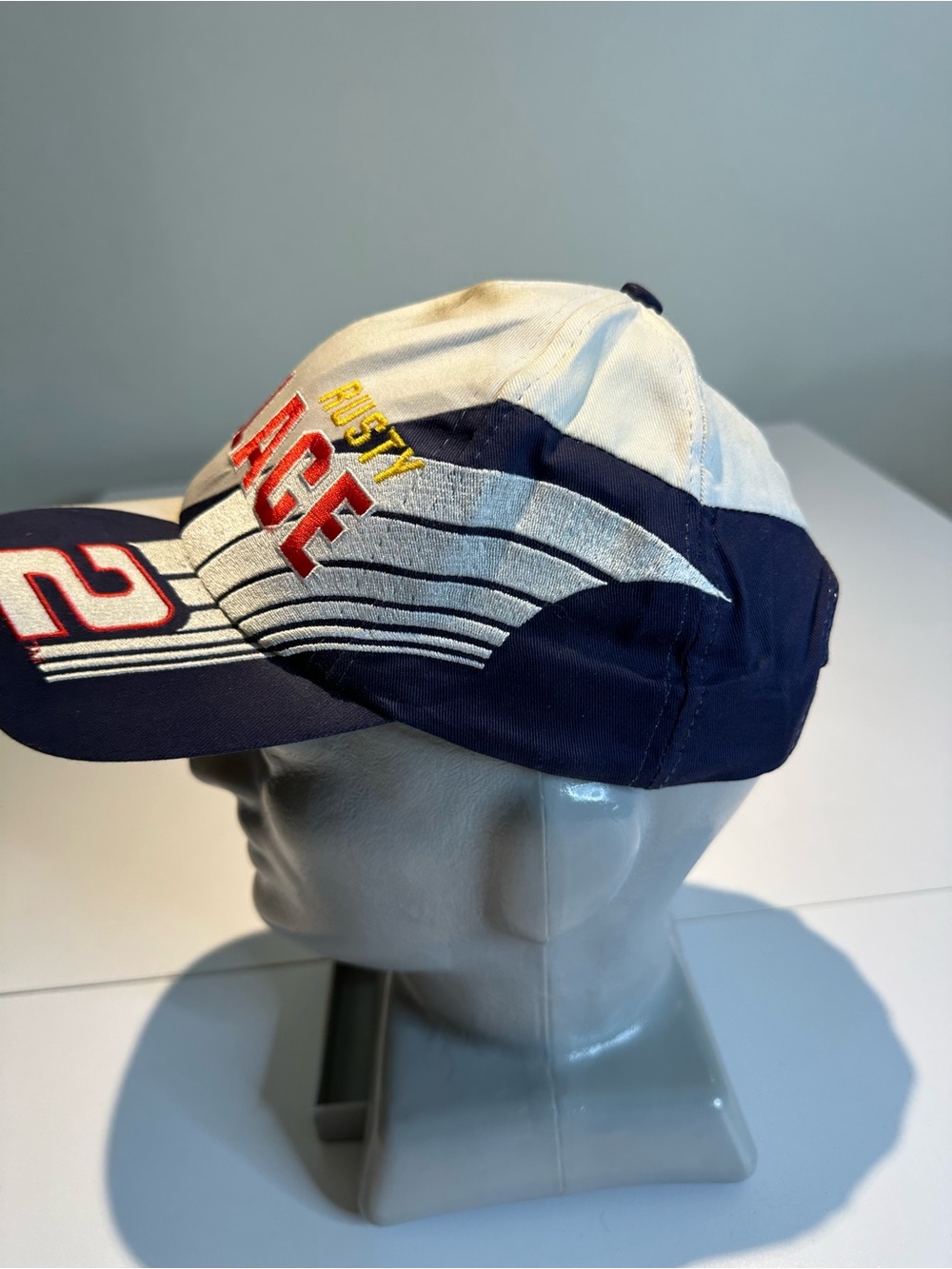 Rusty Wallace Cap - Cream, Yellow, Navy - Picture 6 of 9